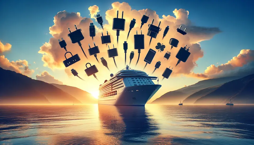 Cruise ship and power adapters
