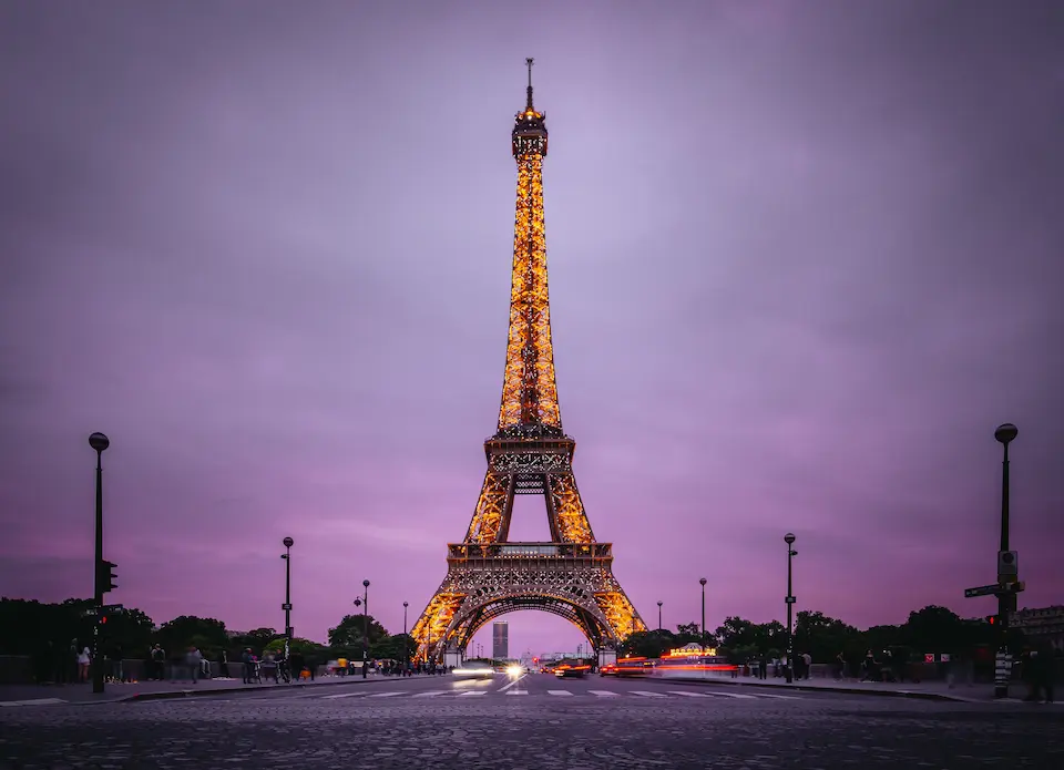 Majestic Eiffel Tower at Night