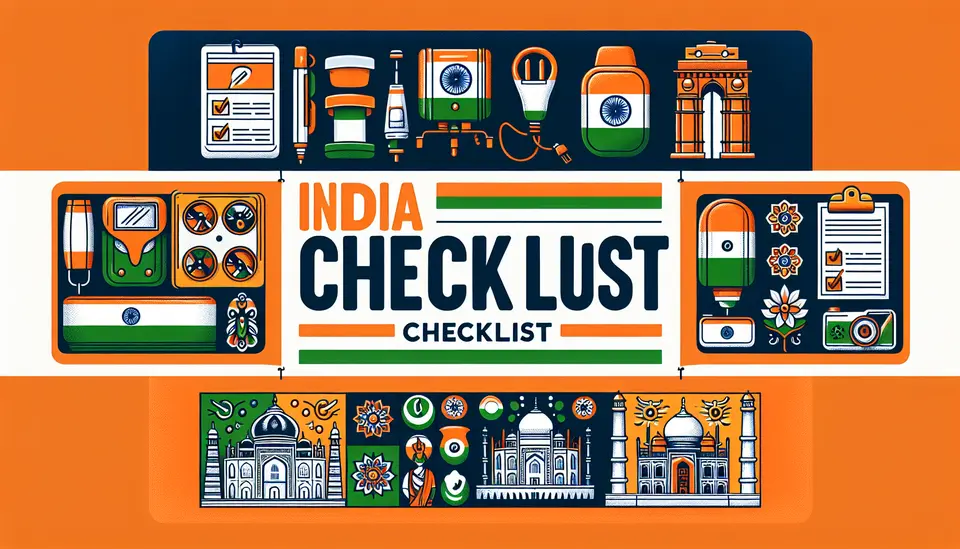 India Travel Plugs Checklist